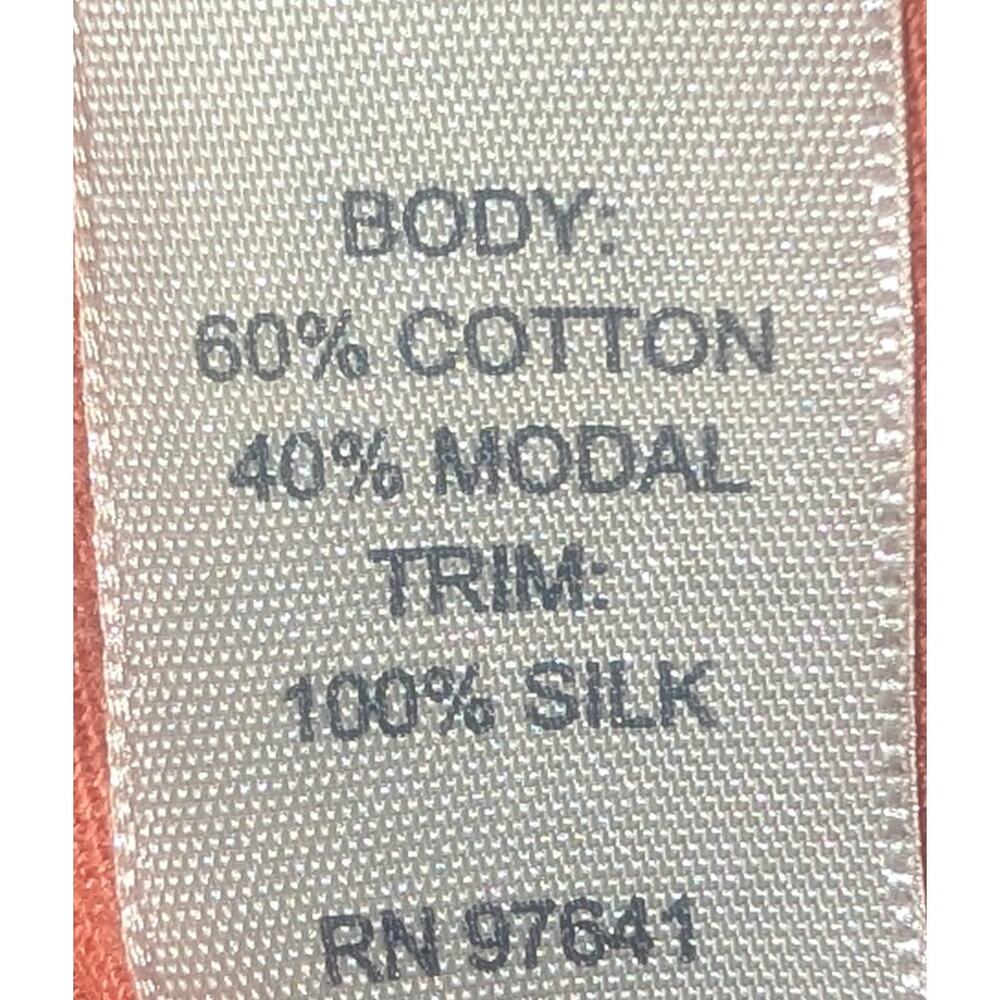 J.Jill Cotton Blend Silk Trim Coral Top Size XL - Picture 5 of 5